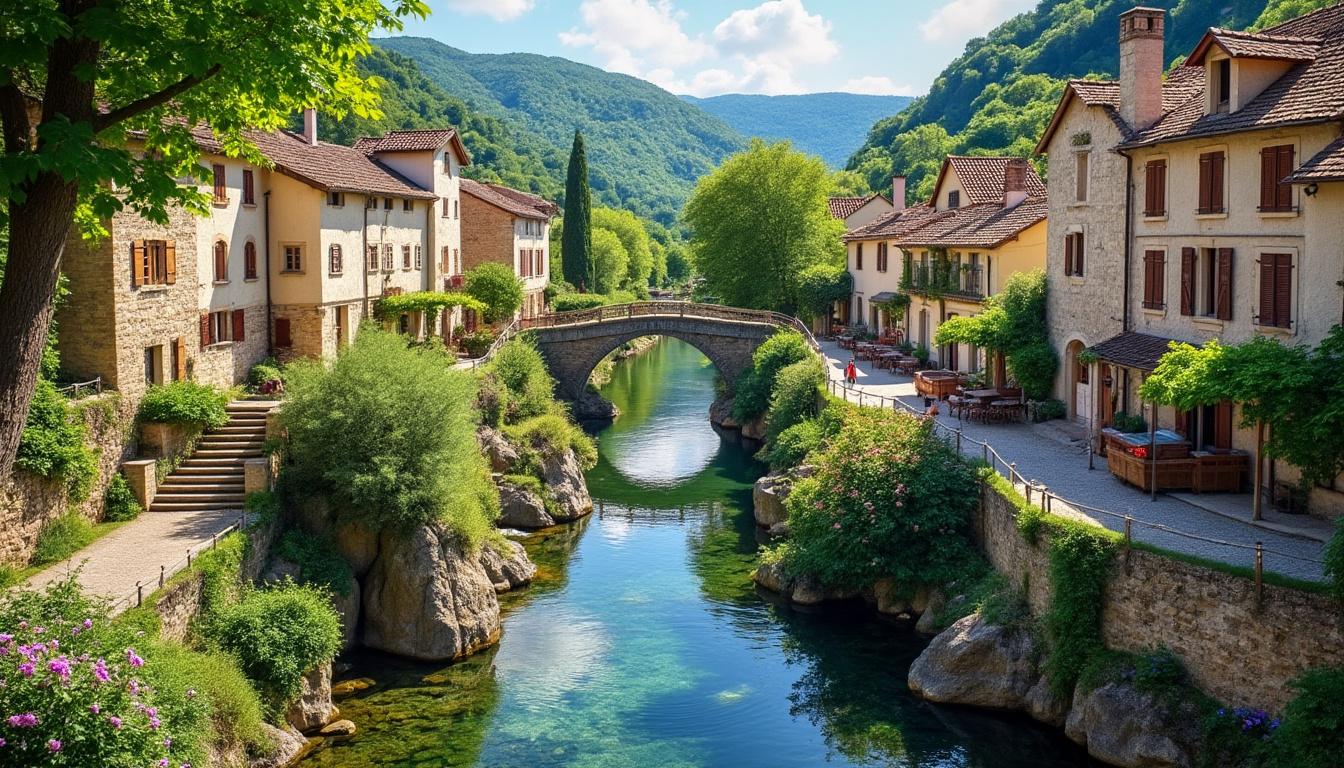 explorez le village pittoresque de fontaine-de-vaucluse, ses paysages naturels incroyables et son histoire riche au cœur de la provence.