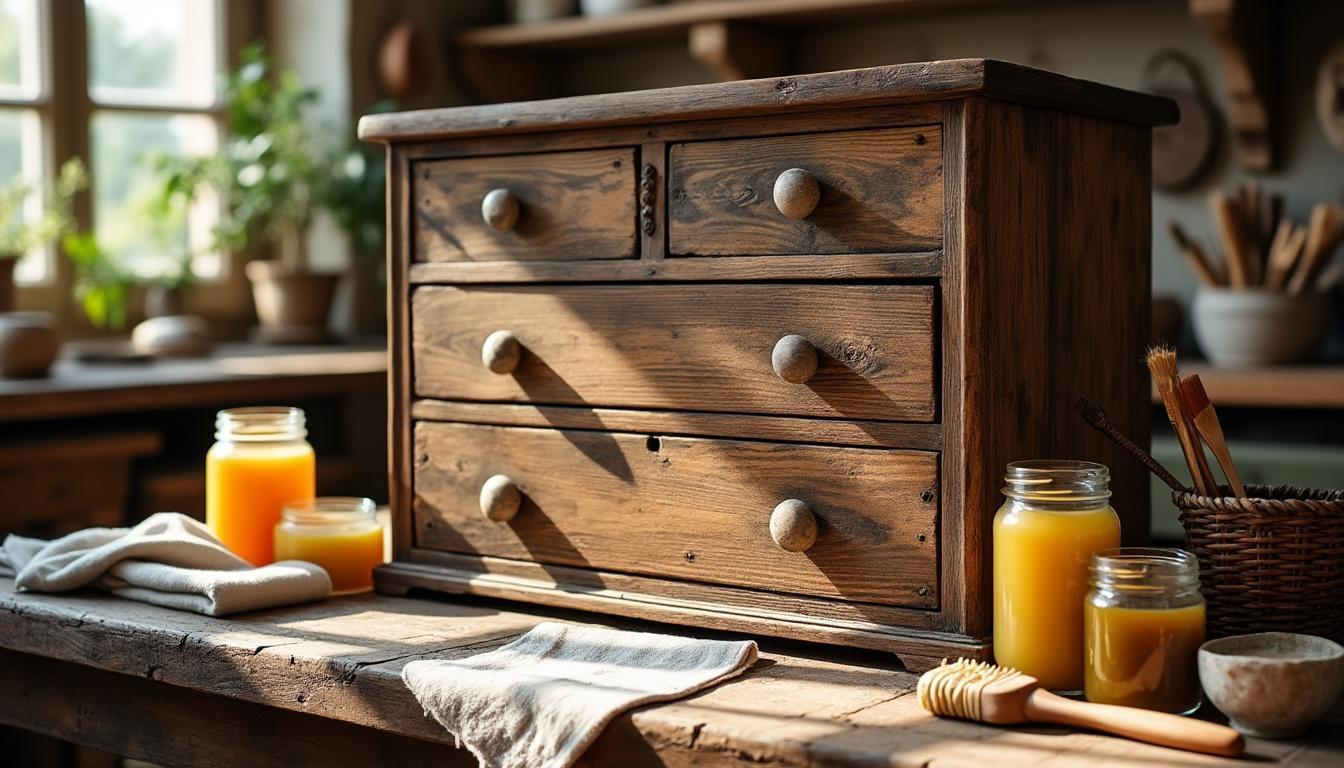 découvrez nos astuces simples et efficaces pour donner un effet patiné et vieilli à vos meubles en bois, et offrez-leur un charme authentique et vintage.