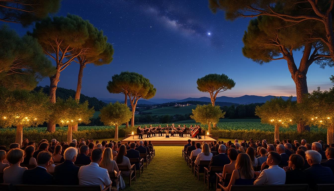 découvrez les musicales en provence, un événement unique où la musique classique s'harmonise avec la beauté des vignobles provençaux, offrant des concerts inoubliables au cœur des vignes.