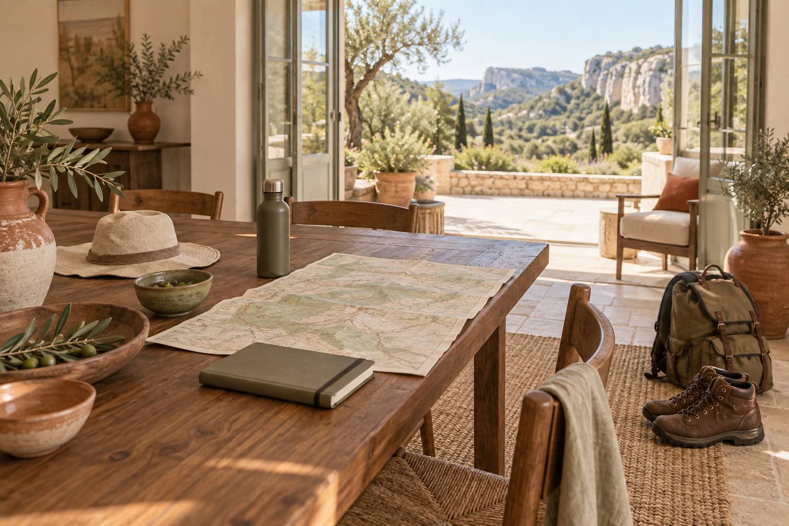 Illustration éditoriale du sujet : Randonnées incontournables à explorer dans le Luberon