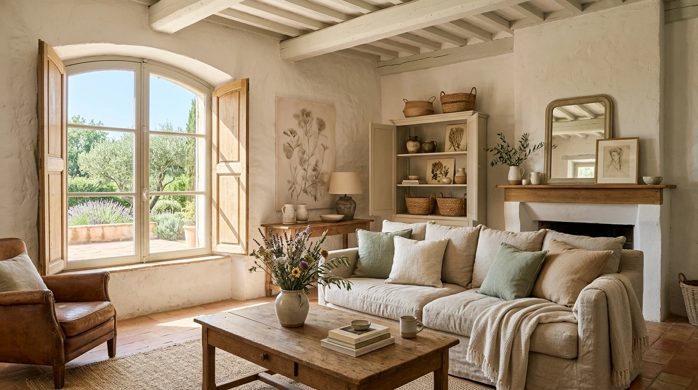 Palette couleurs douces maison provence